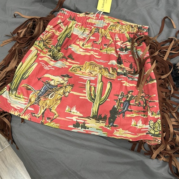 Fringe cowboy skirt - Picture 2 of 4